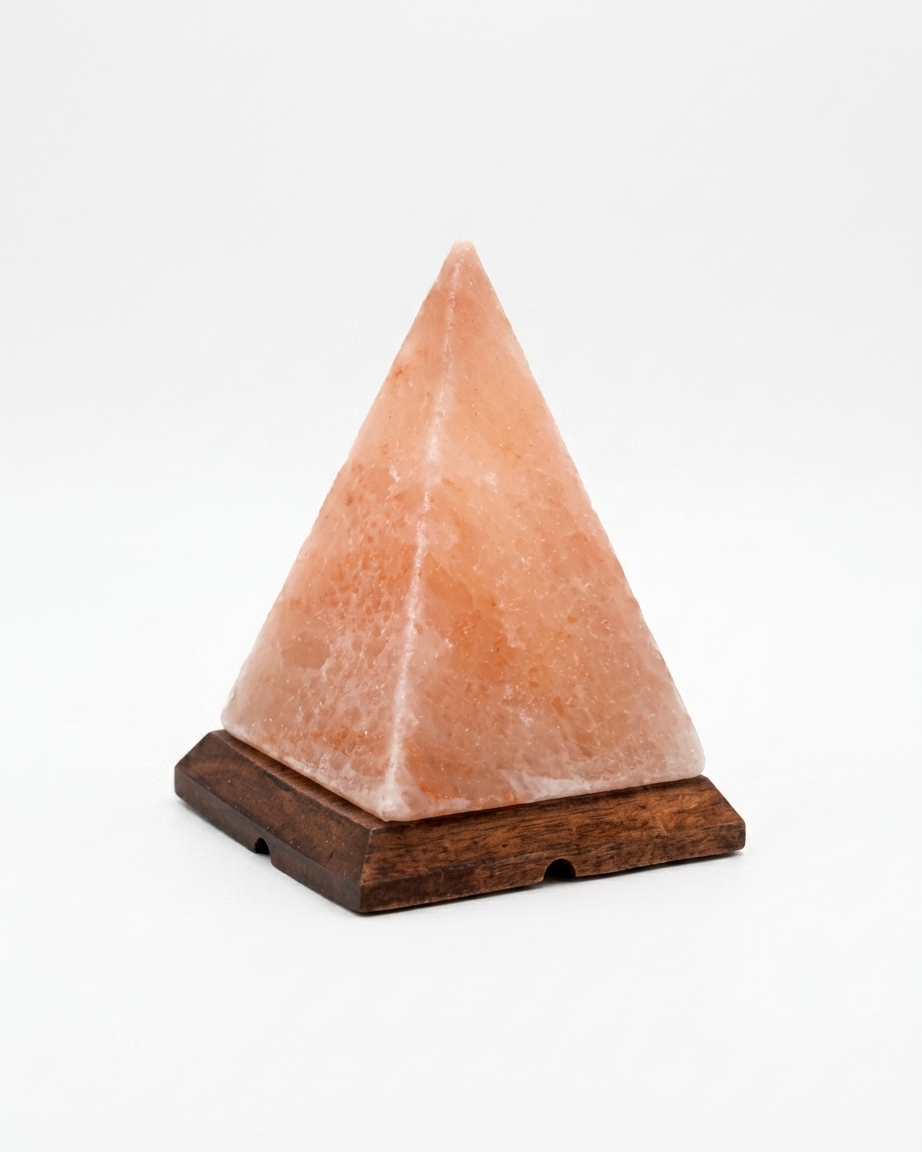 Himalayan Salt Carved Pyramid Lamp