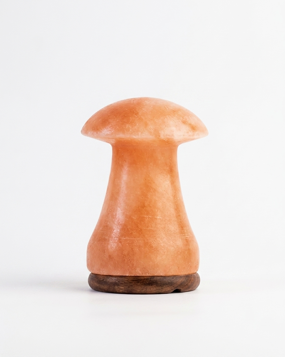 Himalayan Salt Carved Mushroom Lamp