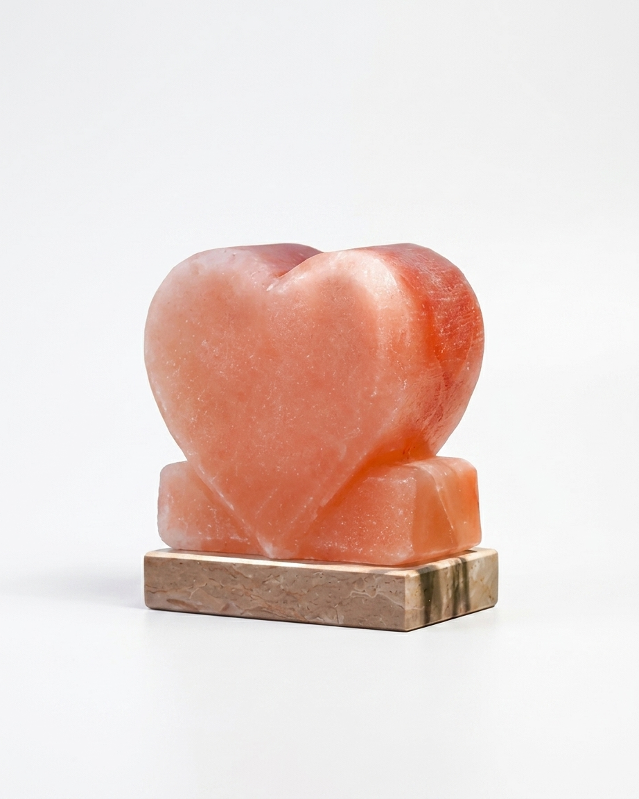Himalayan Salt Carved Heart Shape Lamp