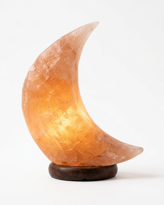 Himalayan Salt Crescent Moon Lamp